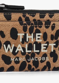 The Cheetah Top Zip Black Multi Leather Wallet