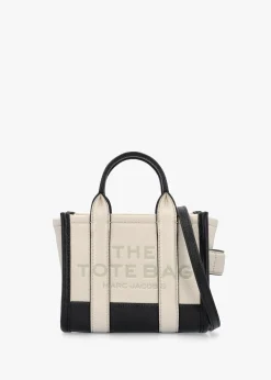 The Colorblock Leather Ivory Multi Cross-Body Tote Bag
