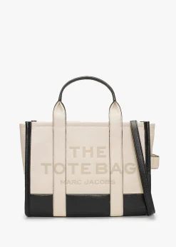 The Colourblock Small Ivory Multi Leather Tote Bag