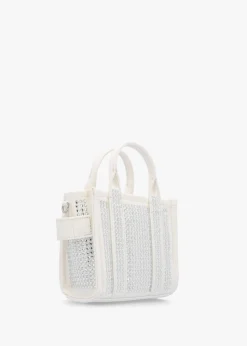 The Crystal Canvas White Cross-Body Bag