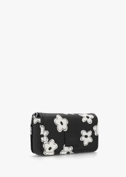 The Daisy Mini Black White Leather Cross-Body Bag