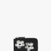 The Daisy Top Zip Multi Black White Wallet