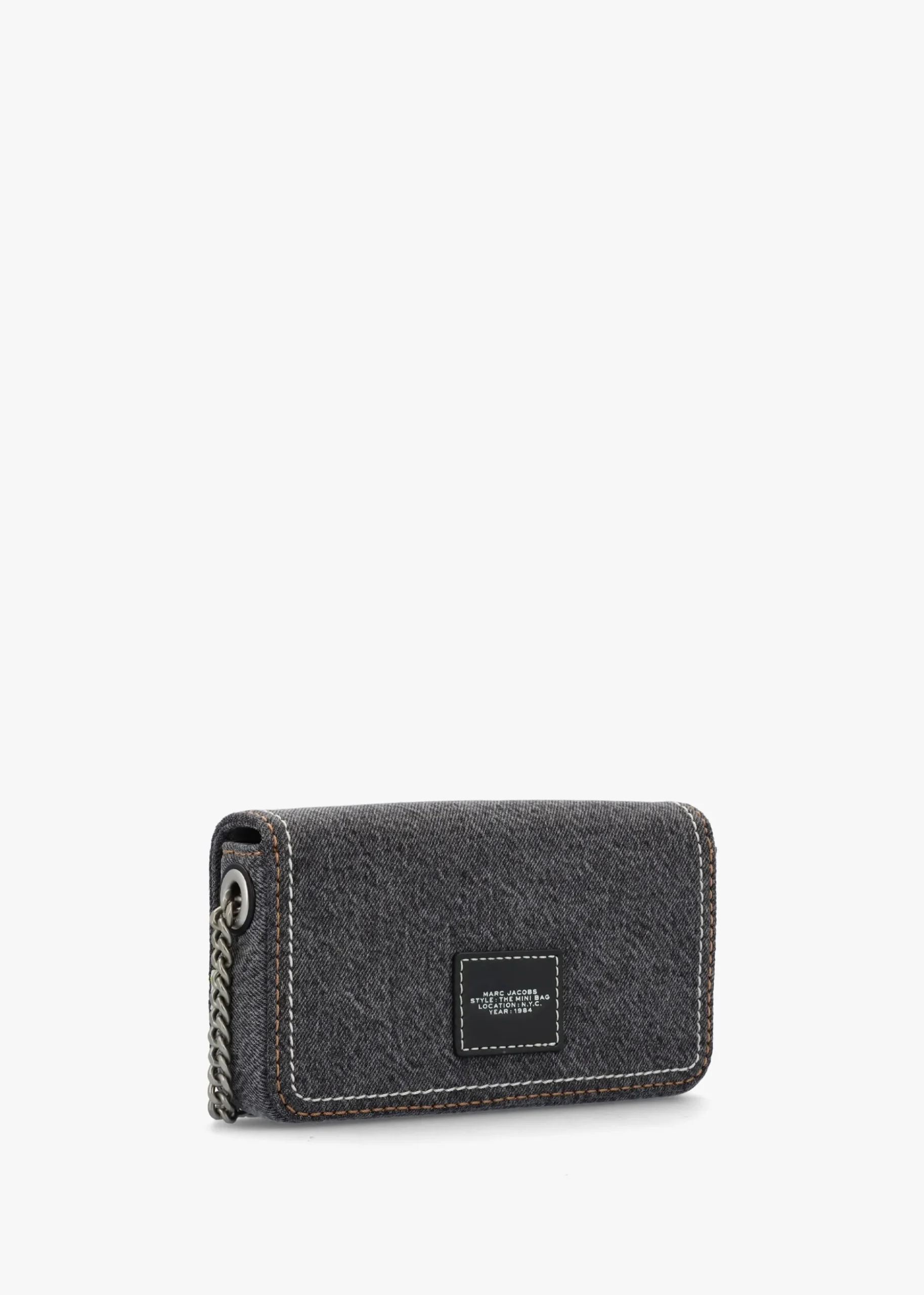 The Denim Chain Black Wash Mini Cross-Body Bag
