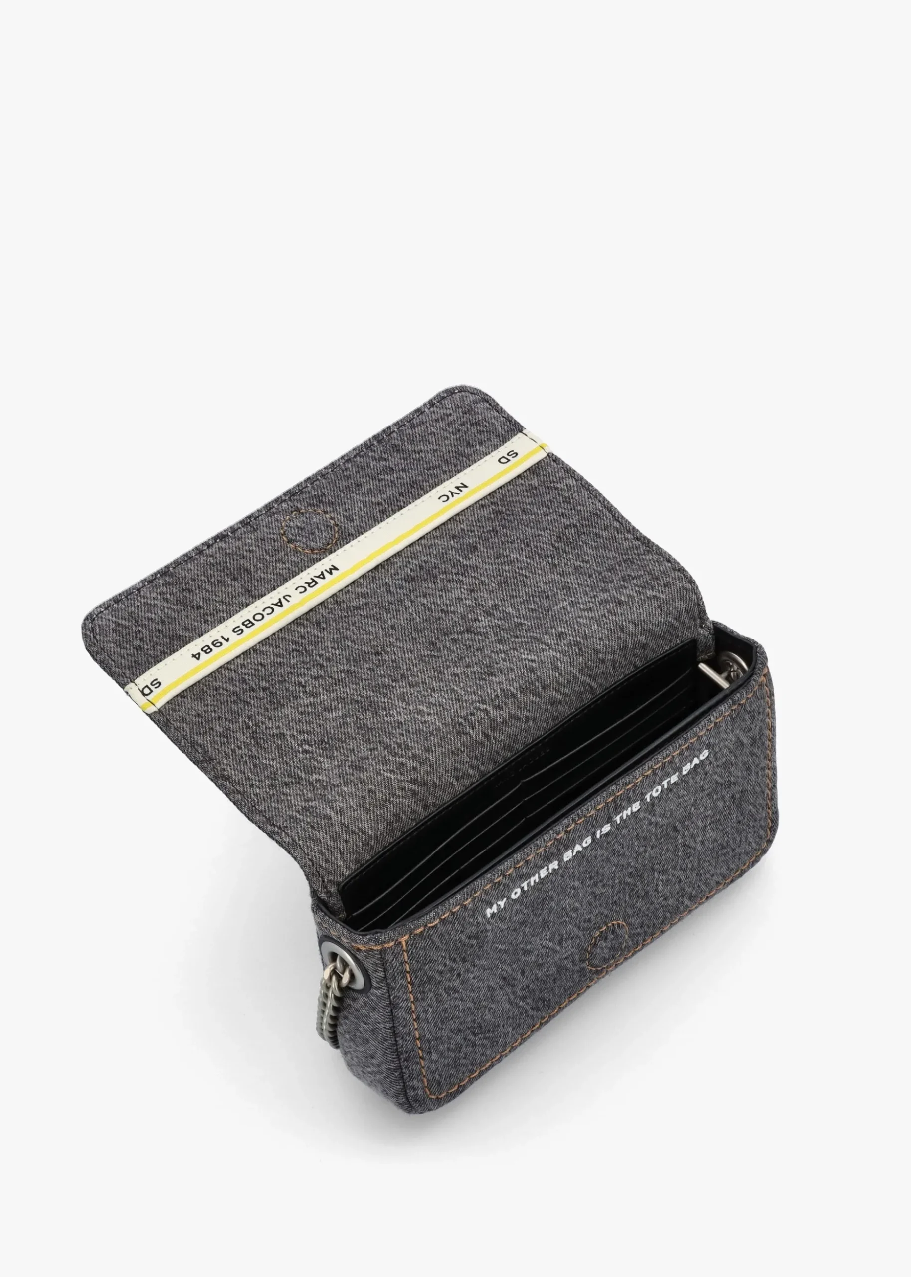 The Denim Chain Black Wash Mini Cross-Body Bag
