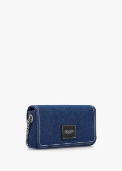 The Denim Chain Dark Wash Mini Cross-Body Bag