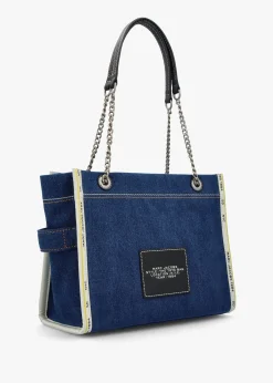 The Denim Chain Medium Dark Wash Tote Bag