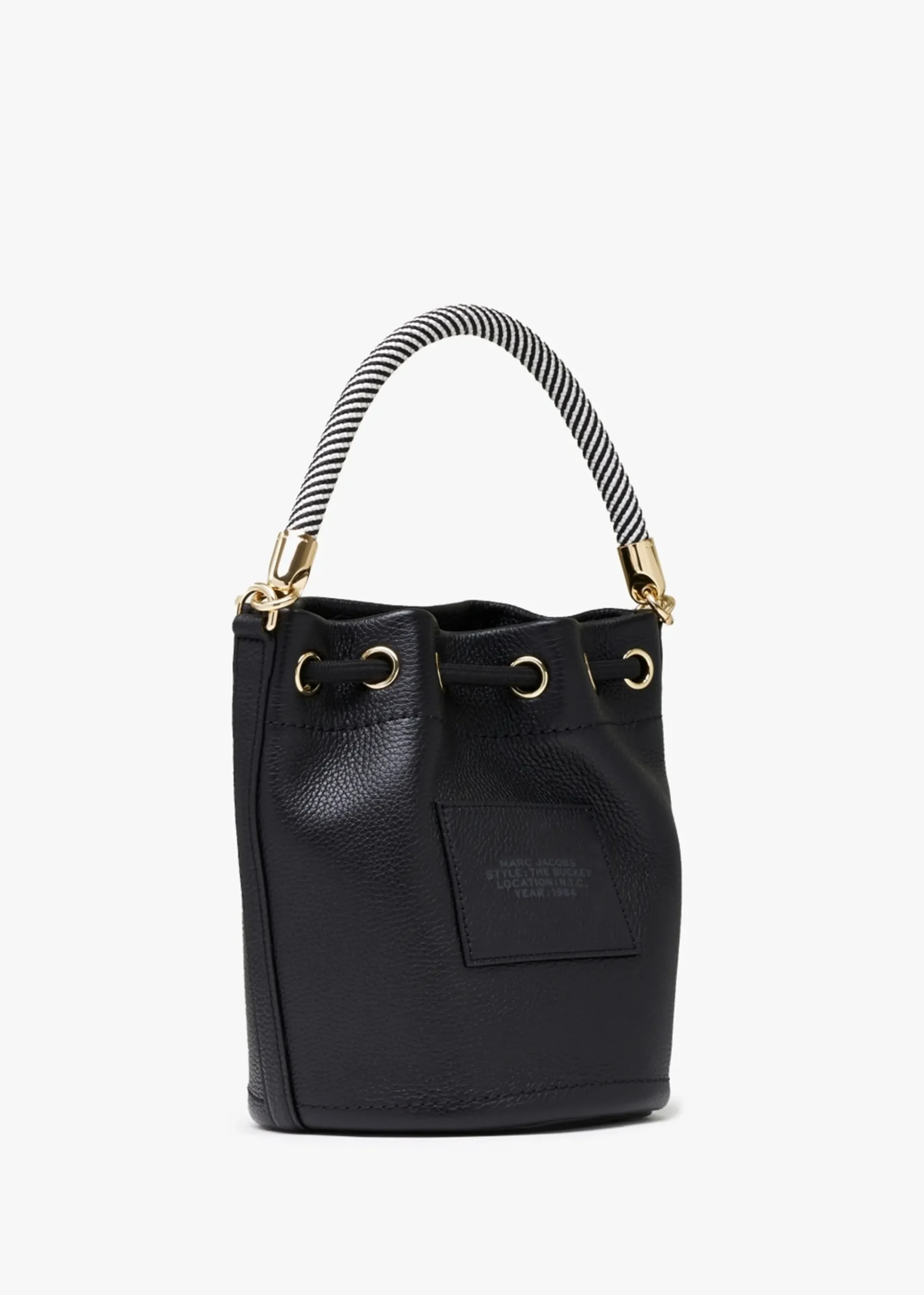 The Leather Black Bucket Bag