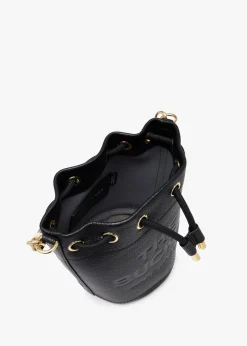 The Leather Black Bucket Bag