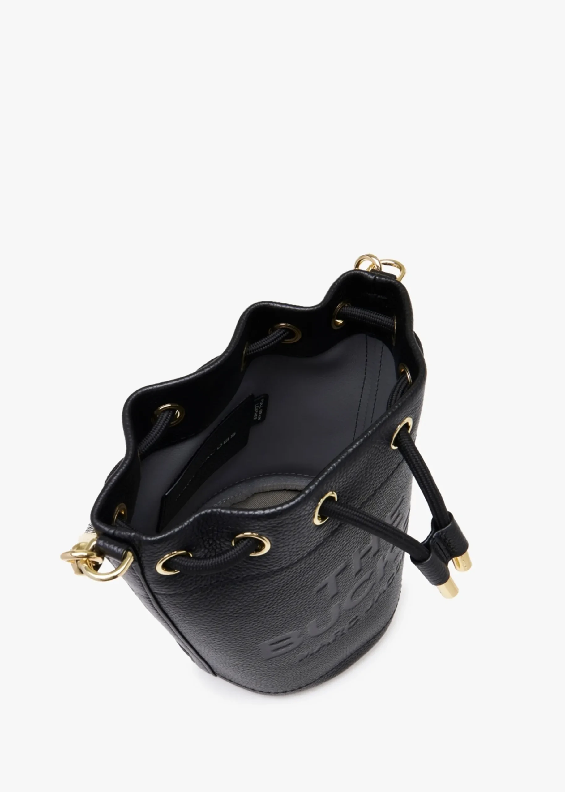 The Leather Black Bucket Bag