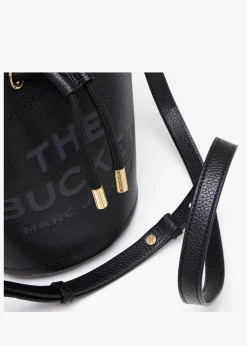 The Leather Black Bucket Bag