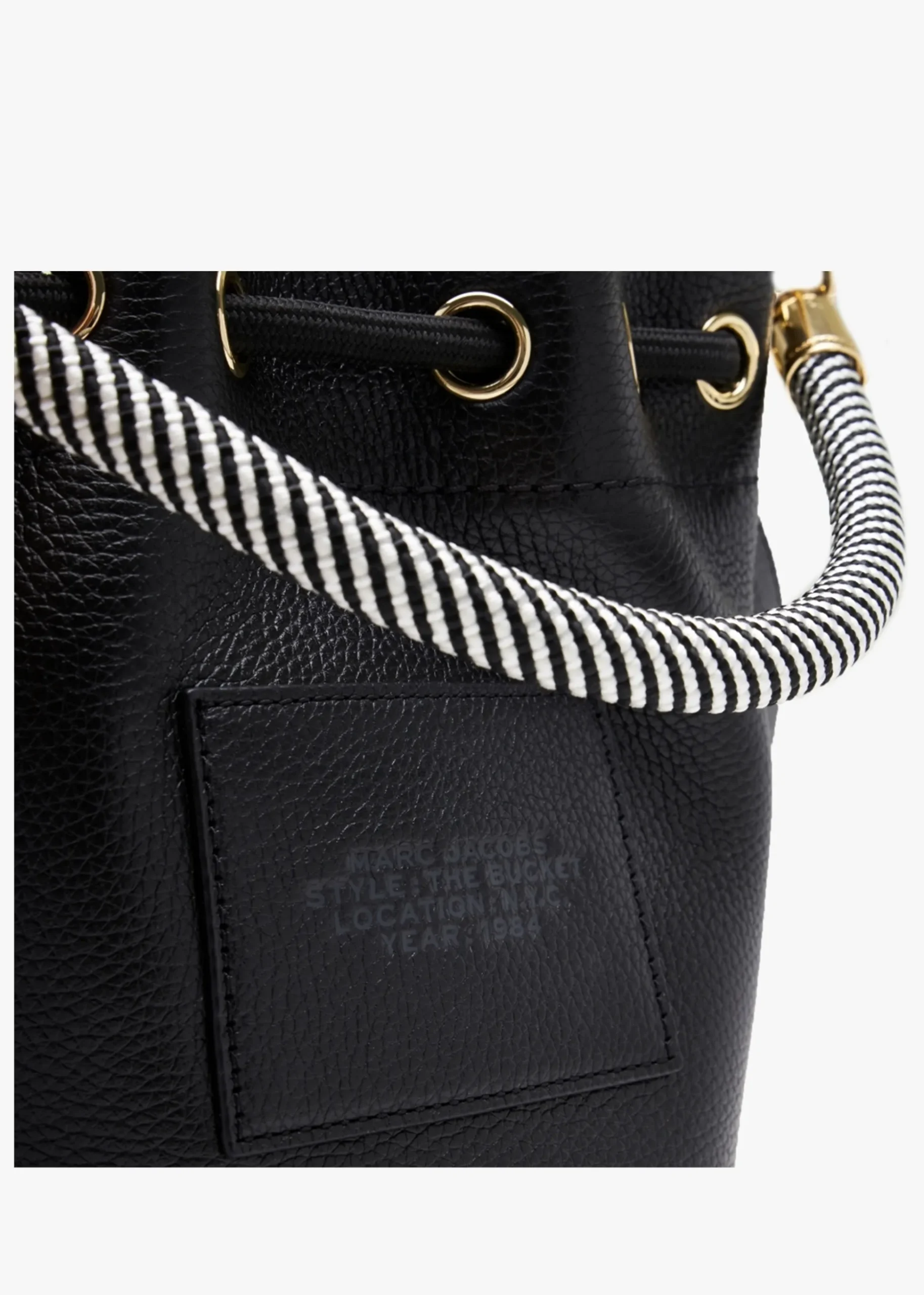 The Leather Black Bucket Bag