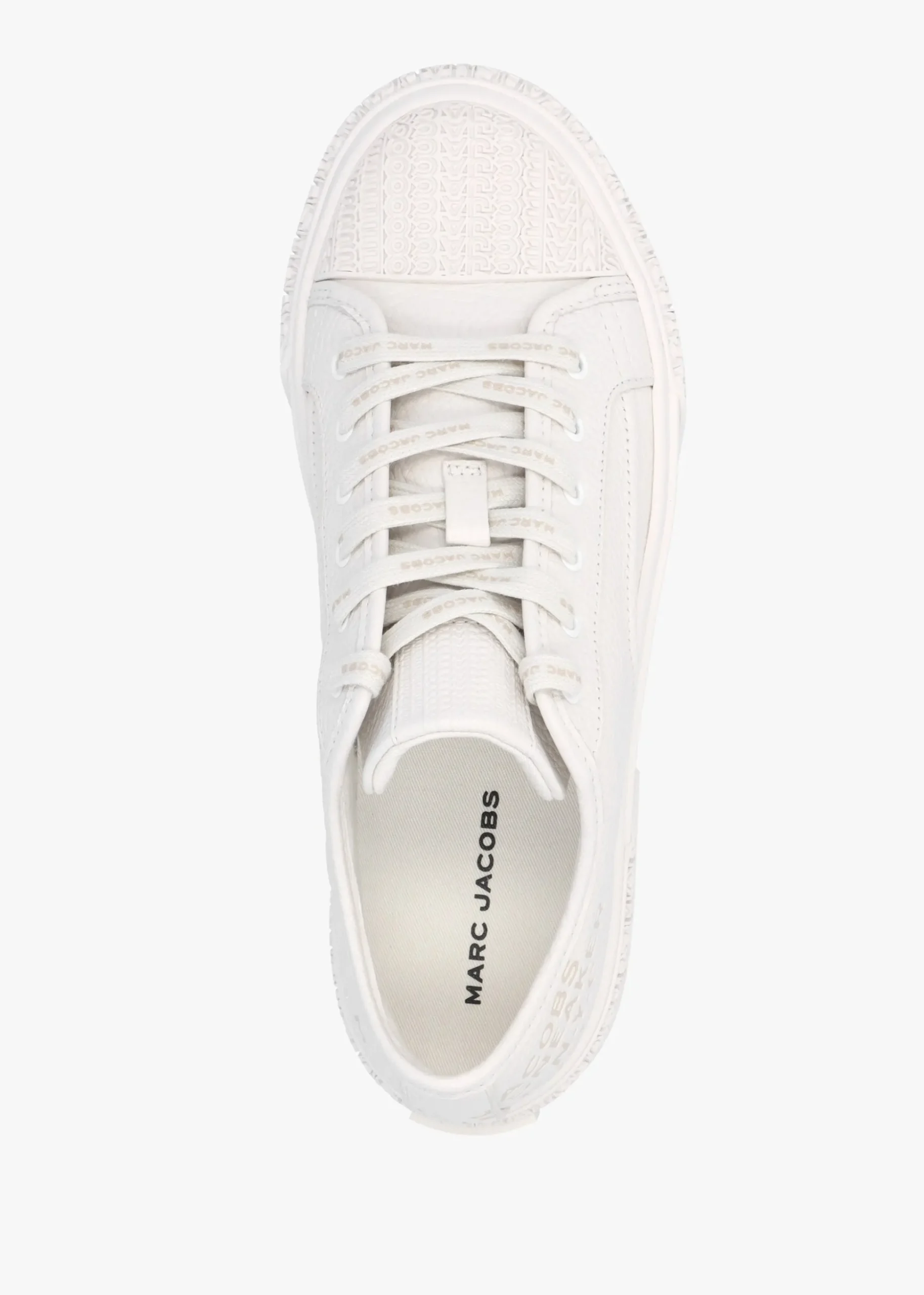 The Leather Cotton White Trainers