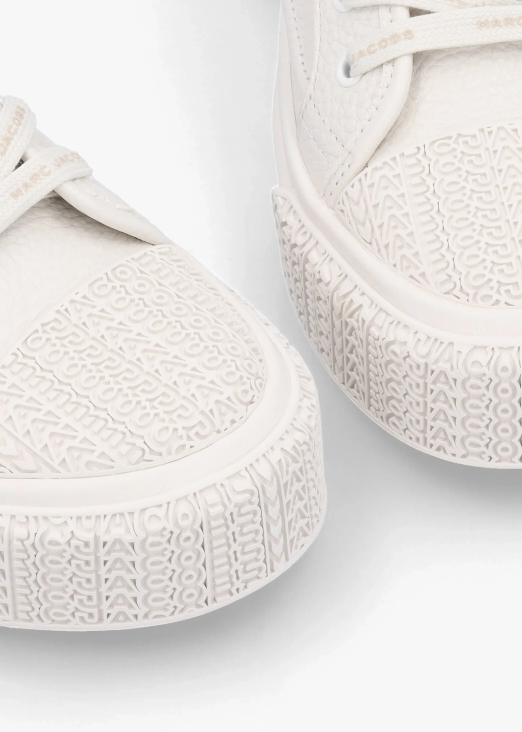 The Leather Cotton White Trainers