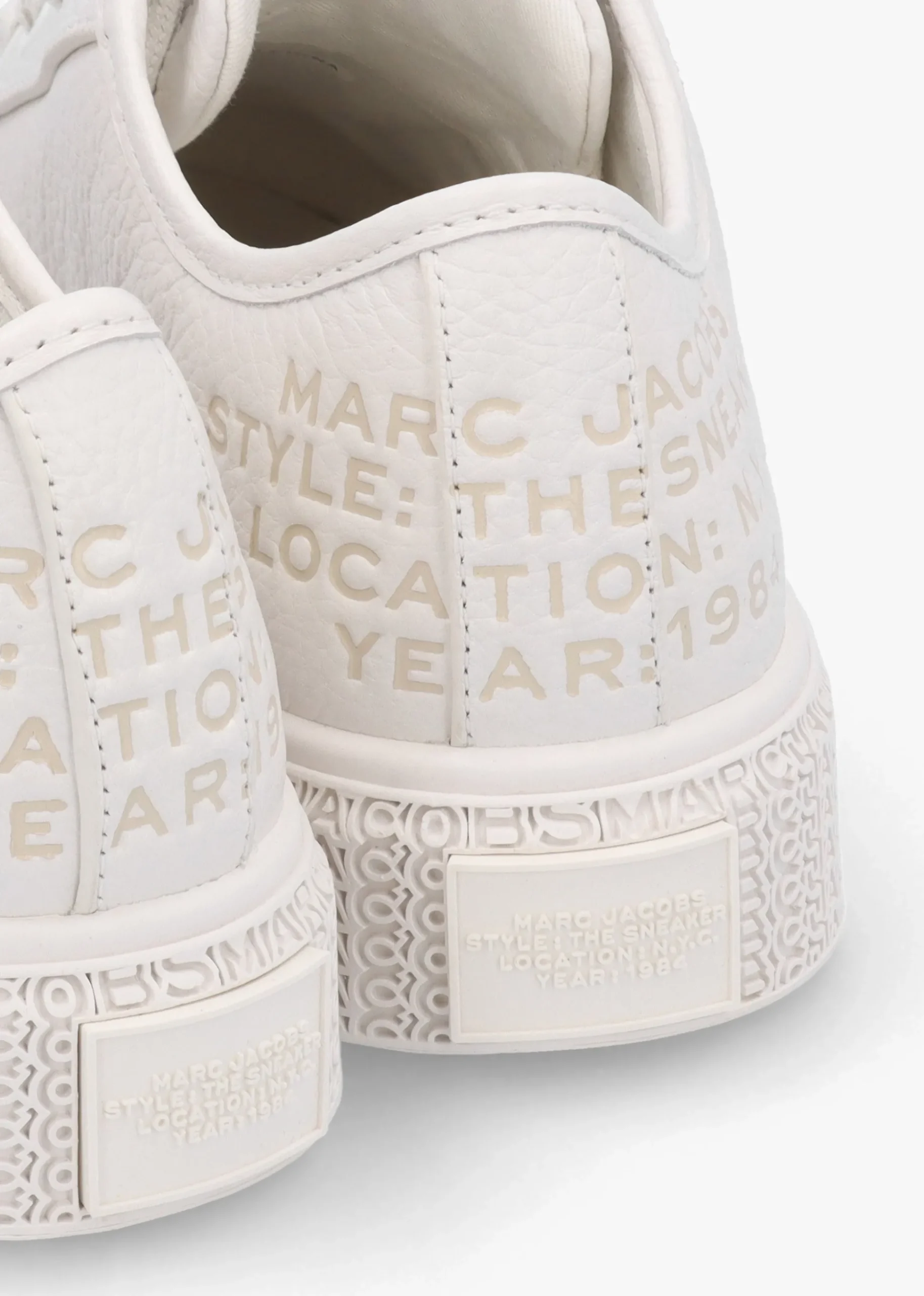 The Leather Cotton White Trainers
