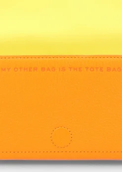 The Leather Mini Tangerine Cross-Body Bag