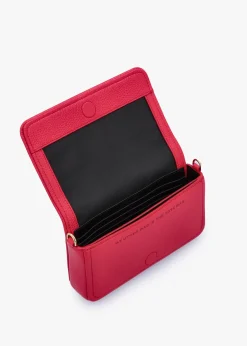 The Leather Mini True Red Cross-Body Bag