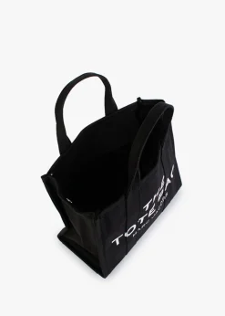 The Medium Black Canvas Tote Bag