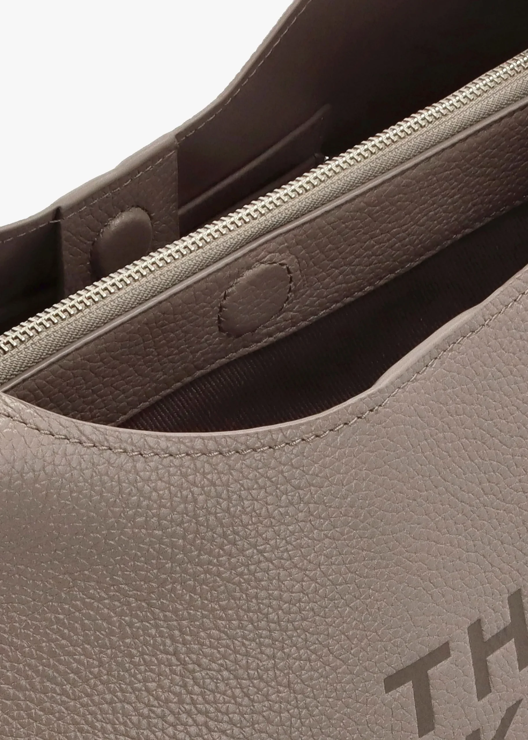 The Sack Large Cement Leather Shoulder Bag