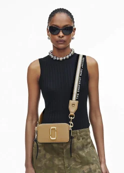 The Snapshot Camel Multi Leather Camera Bag
