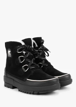 Torino II Parc Shearling Black Leather Waterproof Boots