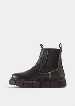 Tove Bicolour Black Leather Chelsea Boot