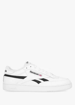 Unisex Club C Revenge White Black White Leather Tennis Trainers