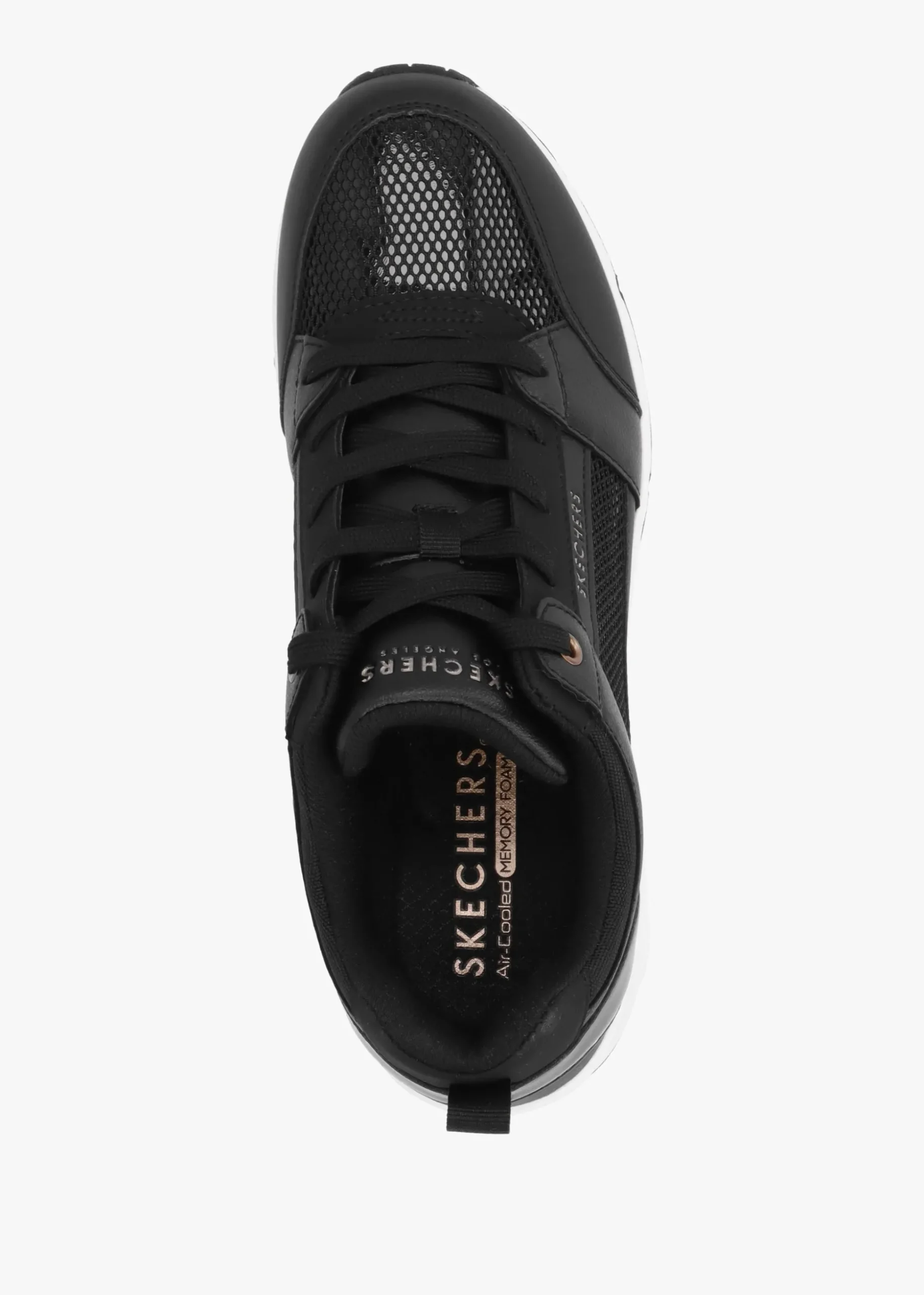 Uno Everything Nice Black Wedge Trainers