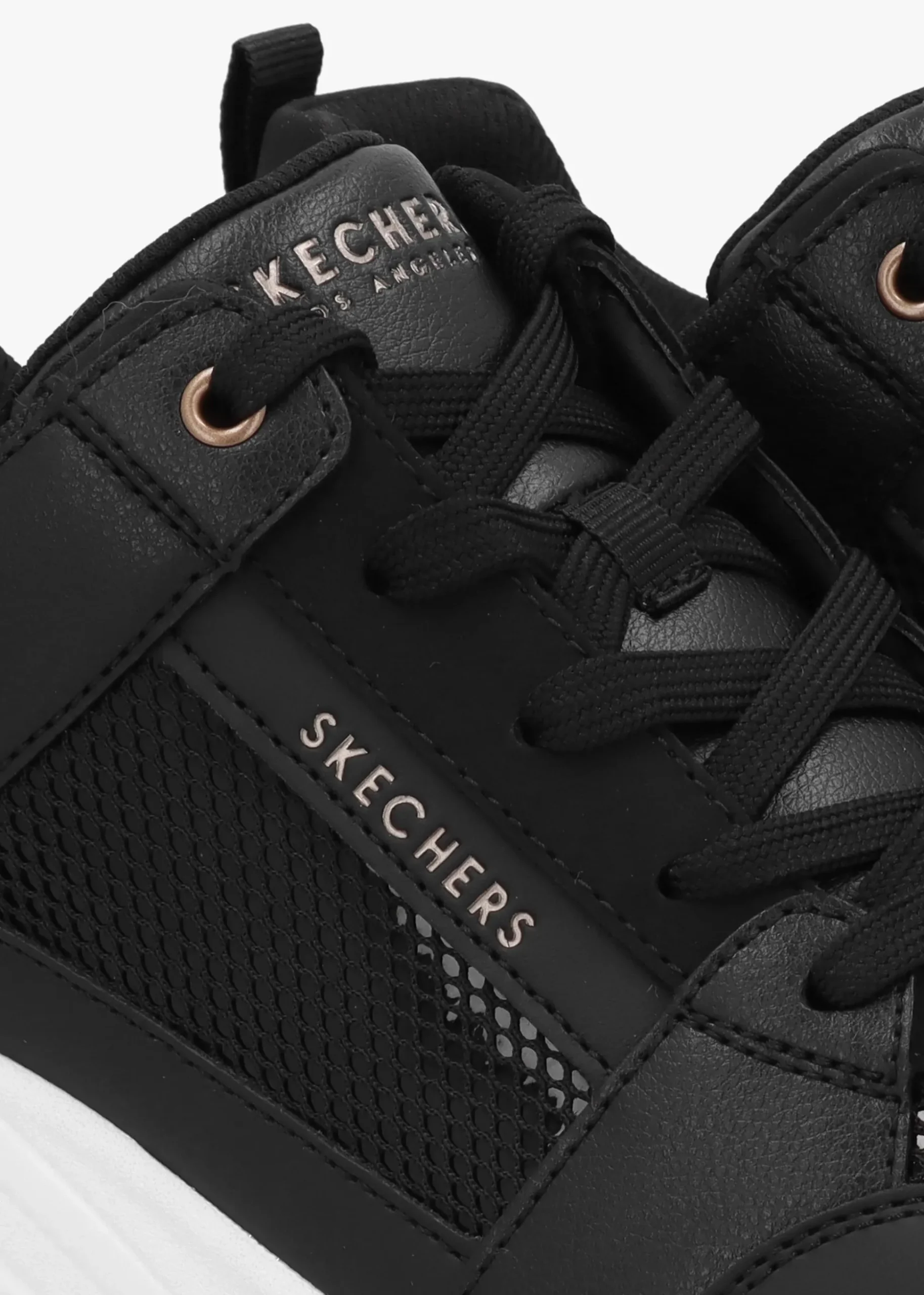 Uno Everything Nice Black Wedge Trainers