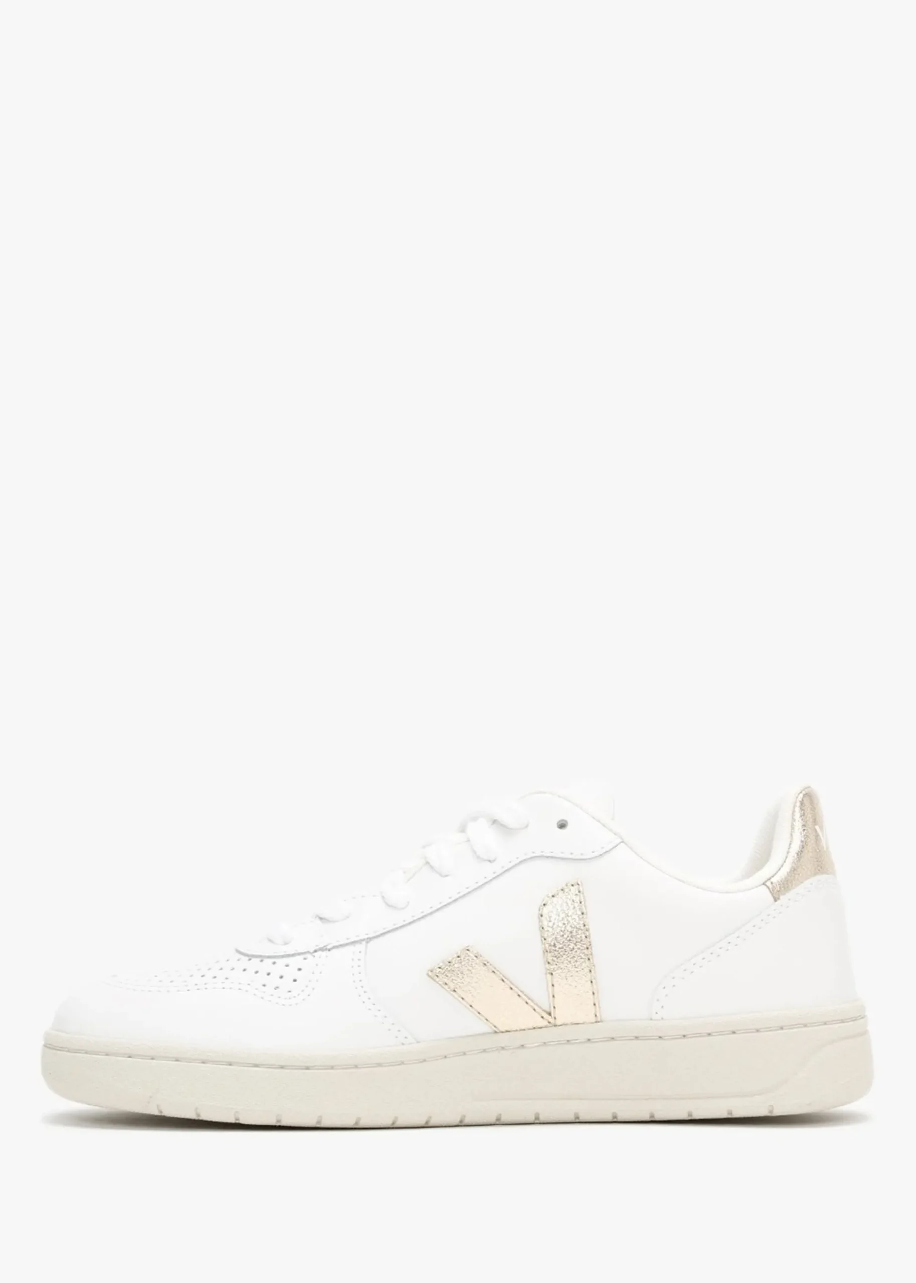 V-10 Leather Extra White Platine Trainers