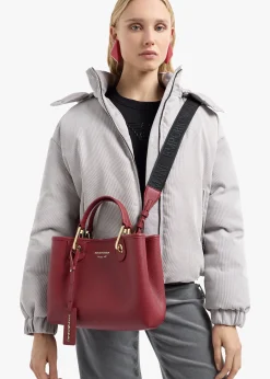 Vino Pebbled Shopper With Pouch