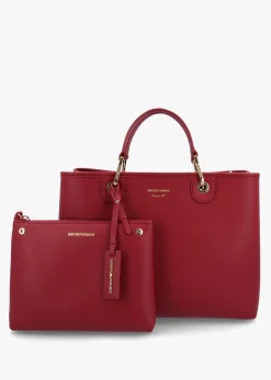 Vino Pebbled Shopper With Pouch