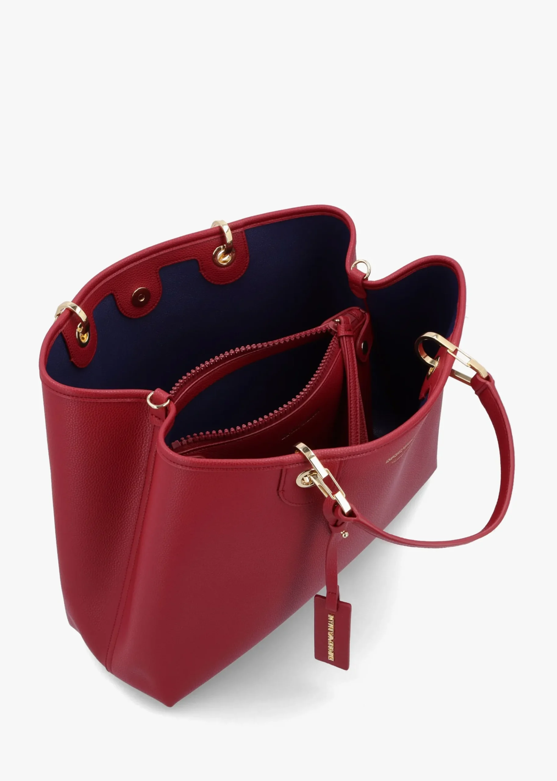 Vino Pebbled Shopper With Pouch