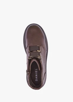 Vulcan Brown Leather Ankle Boots