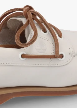 Women’s Classic Natural Full Grain Leather Boat Shoes