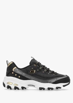 Women’s D’Lites Night Black & Gold Trainers