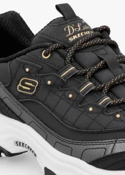 Women’s D’Lites Night Black & Gold Trainers