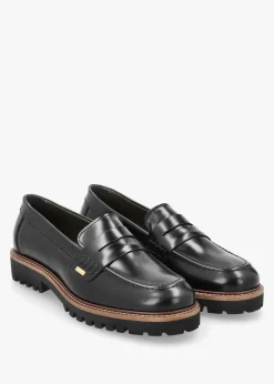 Women’s Ludlow Black Leather Loafers