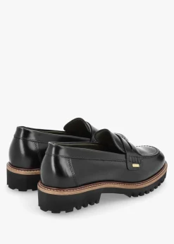 Women’s Ludlow Black Leather Loafers