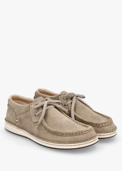Women’s Pasadena Taupe Suede Moccasins