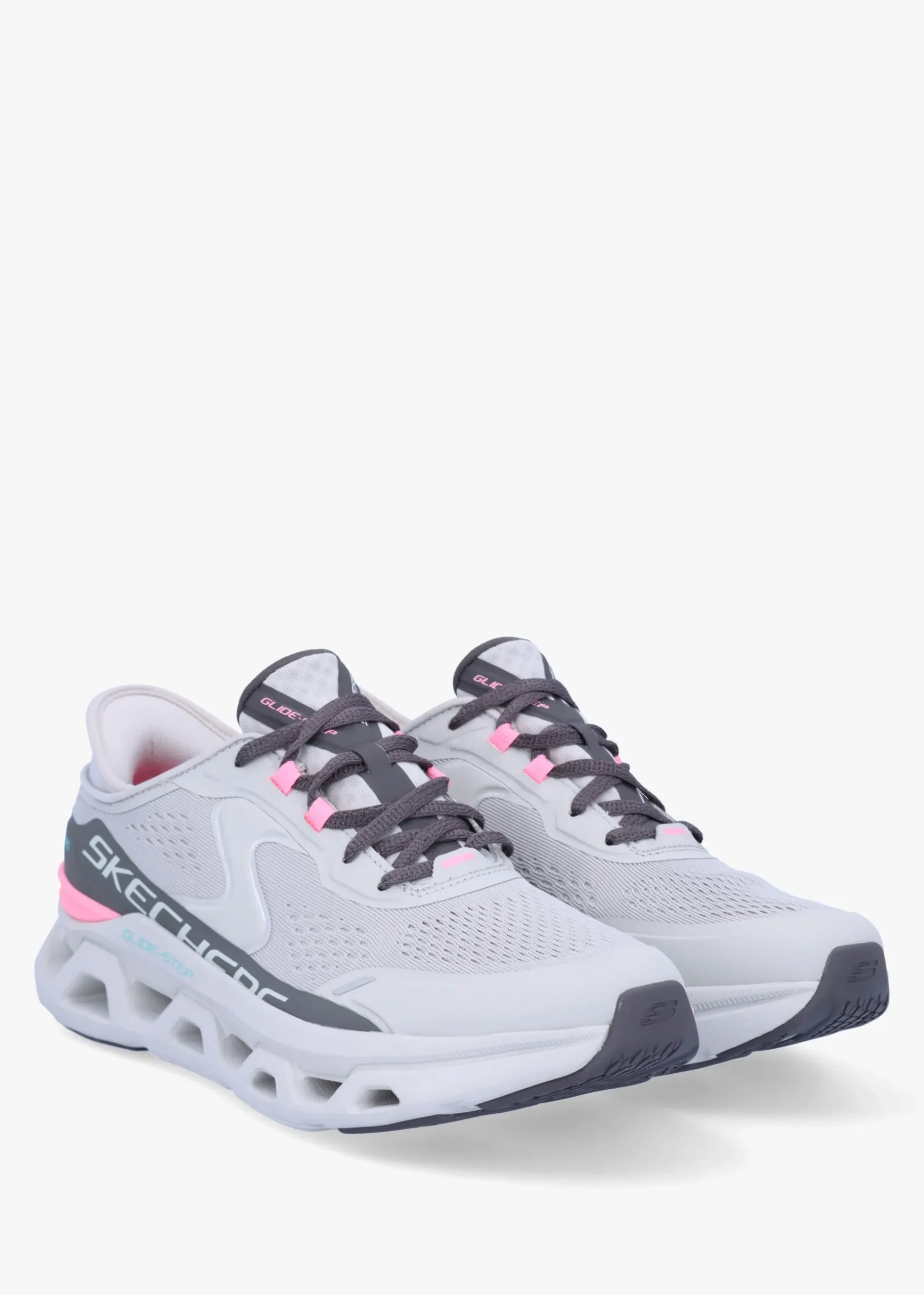 Women's Slip Ins Glide-Step Altus Gray Pink Trainers
