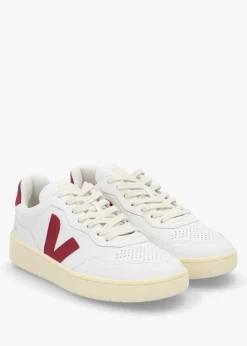 Women's V-90 O.T Leather Extra White Marsala Trainers