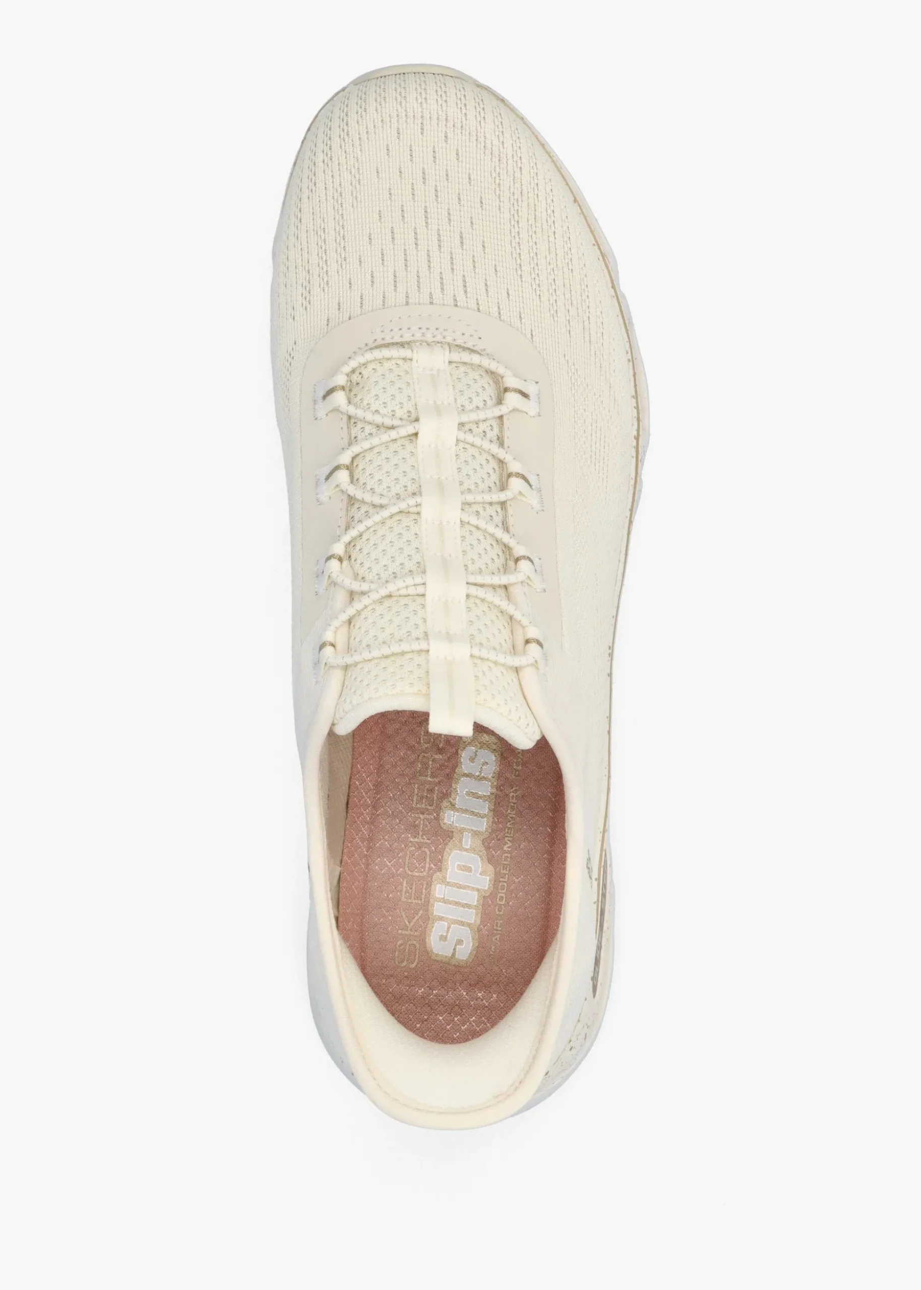 Women’s Vegan Glide Step Gratify Pace Natural Gold Trainers