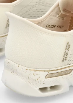 Women’s Vegan Glide Step Gratify Pace Natural Gold Trainers