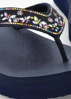 Women’s Vinyasa Butterfly Kiss Navy Flip Flops