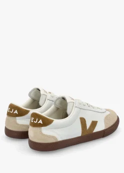 Women's Volley O.T Leather White Tent Bark Trainers