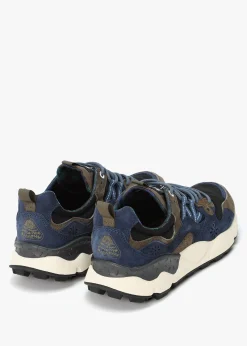 x Barbour Men’s Yamano 3 Navy Olive Suede Trainers