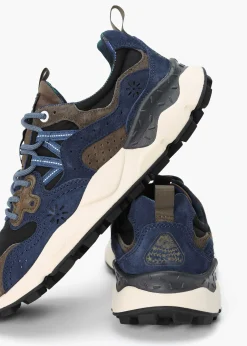 x Barbour Men’s Yamano 3 Navy Olive Suede Trainers
